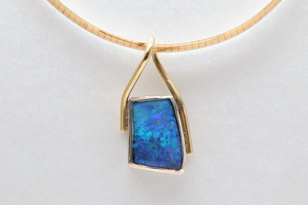 Square Opal Pendant David Adams Fine Jewelry