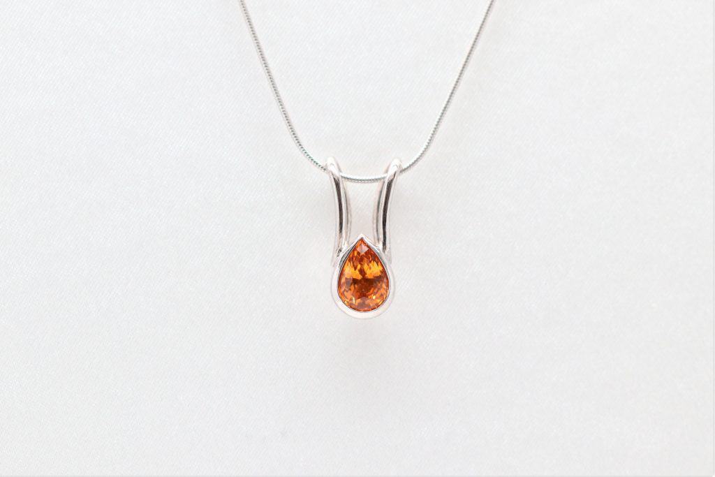 Pear Orange Pendant David Adams Fine Jewelry