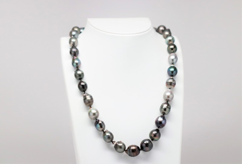 Real Tahitian Pearl Necklace. Big Baroque Near Round Tahitian Pearls. 40 -  Etsy