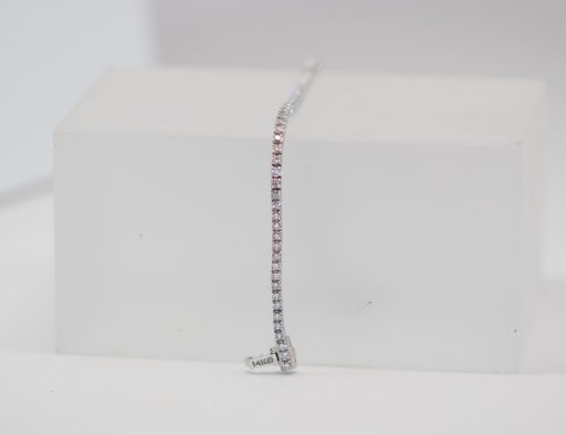 White 14 Karat Tennis Bracelet