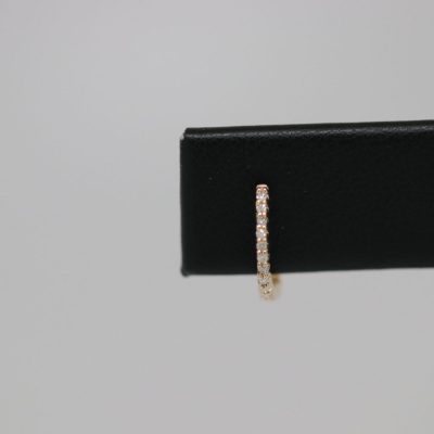 14K Yellow Gold Diamond Huggie Earrings – 0.05 CTW