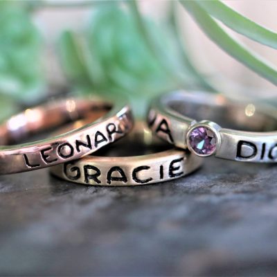 Mother's Ring in 14K Gold with Birthstone